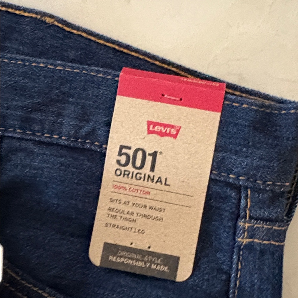 NWT $95 men’s 40/32 Levi’s 501 button down jeans 1748 - Picture 5 of 8